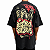 Camiseta Oversized Chronic x Thaíde Ritmo Elementos Preto - Imagem 1