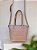 Bolsa couro legítimo nude pastel - Imagem 1