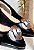 Sapatilha slingback preta flor ônix - Imagem 3