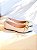 Sapatilha off white enfeite ouro - Imagem 3