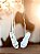 Papete off white amarrar strass prata - Imagem 1