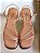 Rasteira blush tiras finas strass - Imagem 2