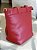 Bolsa couro legítimo tomate 2 alça bolso - Imagem 4