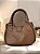 Bolsa meia lua camel couro legítimo - Imagem 2