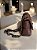 Bolsa luxo P café couro legítimo - Imagem 5