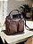 Bolsa 2 bolsos café couro legítimo - Imagem 5