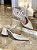 Scarpin off white salto bloco - Imagem 3