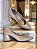 Scarpin nude verniz salto bloco - Imagem 4