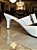 Scarpin verniz off white salto fino - Imagem 5