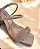 Sandália strass blush salto bloco - Imagem 5