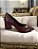 Scarpin paris marsala salto bloco - Imagem 3