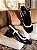 Scarpin paris bicolor salto bloco - Imagem 3
