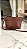 Bolsa 100% couro marron bolso frontal - Imagem 2