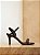 Sandália preta salto fino strass - Imagem 1