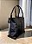 Bolsa Tote Preta Couro Legítimo Premium - Imagem 1