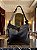 Bolsa Slouchy Preta Couro Legítimo Nobre - Imagem 5