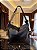 Bolsa Slouchy Preta Couro Legítimo Nobre - Imagem 1