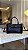 Bolsa Satchel 100% Couro Preta Divisões - Imagem 1