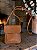 Bolsa Avelã Boho Chic Couro Legítimo - Imagem 4