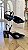 Slingback Preto Salto Bloco - Imagem 1