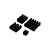 Kit 4x Dissipadores de Calor Autoadesivo para Raspberry Pi 5 B - Imagem 1