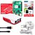 Kit Raspberry Pi 5 2GB Oficial microSD 32GB Case Cooler Dissipadores Fonte MicroHDMI - Imagem 1