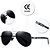 Óculos De Sol Barcur Aviador Masculino Polarizado Silver Gray - Imagem 2