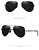 Óculos De Sol Barcur Aviador Masculino Polarizado Silver Gray - Imagem 3