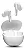 Fone De Ouvido Eardbud Aiwa Aws-eb-04w Bluetooth Ipx4 Branco - Imagem 5