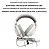 Fone De Ouvido Gamer Branco Hp Dhe-8003u Cancelador De Ruido - Imagem 4