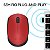 Mouse Sem Fio Logitech M170 Com Pilha Inclusa - Vermelho - Imagem 5