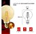 Lâmpada Filamento Led 4w G95 Retrô Vintage Âmbar 2700k Bivol - Imagem 3