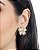 Brinco Flor no Dourado/Folheado - Imagem 2