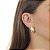 Brinco Gota Lixado no Dourado/Folheado - Imagem 2
