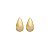 Brinco Gota Lixado no Dourado/Folheado - Imagem 3