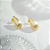 Brinco Gota Lixado no Dourado/Folheado - Imagem 1