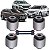 KIT 4 BUCHAS BRAÇO TRASEIRO SORENTO SANTA FÉ GRAND SANTA FÉ 3.3 3.5 V6 4WD 4X4 2013 A 2019 - Imagem 1