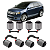 KIT JOGO 8 BUCHAS BRAÇO RETO E CURVO BOOMERANG TRASEIRO EDGE 2007 2008 2009 2010 - Imagem 1