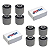 KIT 8 BUCHAS DO BRAÇO RETO E CURVO SUSPENSÃO TRASEIRA VOLVO XC60 2008 2009 2010 2011 2012 2013 2014 2015 2016 2017 - Imagem 2