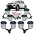KIT 8 BUCHAS BANDEJA BALANÇA DIANTEIRA L200 TRITON 2008 2009 2010 2011 2012 2013 2014 2015 2016 2017 2018 2019 - Imagem 1