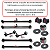 KIT BRAÇO E BUCHA SUSPENSÃO TRASEIRA COMPLETA RAV4 2000 2001 2002 2003 2004 2005 - Imagem 2