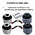 KIT 04 BUCHAS DO BRAÇO CURVO BOOMERANG TRASEIRO TIGGO 7 2019 2020 2021 2022 2023 2024 - Imagem 2