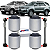 KIT 04 BUCHA BRAÇO RETO TRASEIRO HILUX SW4 2005 2006 2007 2008 2009 2010 2011 2012 2013 2014 2015 - Imagem 1