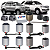 KIT 13 BUCHAS SUSPENSÃO TRASEIRA HILUX SW4 2005 2006 2007 2008 2009 2010 2011 2012 2013 2014 2015 - Imagem 1