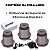 KIT 03 BUCHAS DO DIFERENCIAL DIANTEIRO S10 TRAILBLAZER 4X4 2012 2013 2014 2015 2016 2017 2018 2019 2020 - Imagem 2