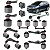 KIT 18 BUCHAS BIELETAS SUSPENSÃO TRASEIRA FORD EDGE 2007 2008 2009 2010 - Imagem 1