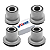 Kit 04 Buchas Caixa Setor Direção Hilux SW4 SRW 2005 2006 2007 2008 2009 2010 2011 2012 2013 2014 E 2015 - Imagem 2