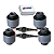 KIT 04 BUCHAS BANDEJA BALANÇA TRASEIRA JETTA PASSAT AUDI A1 A3 TT 2006 2007 2008 2009 2010 2011 2012 2013 14 15 16 17 18 - Imagem 2