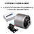 KIT 3 BUCHAS DO COXIM LATERAL E CENTRAL DIFERENCIAL DIANTEIRO PARA PAJERO TR4 IO 1999 A 2015 - Imagem 4