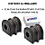 PAR BUCHA BARRA ESTABILIZADORA TRASEIRA NISSAN FRONTIER 2.3 16V 2017 2018 2019 2020 2021 2022 2023 - Imagem 2